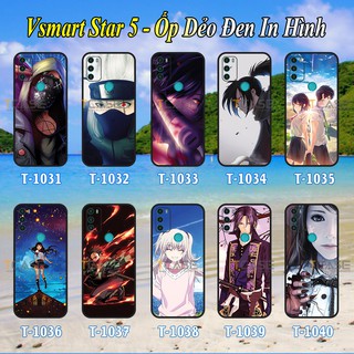 Ốp lưng Vsmart Star 5- Ốp dẻo đen in hình Anime