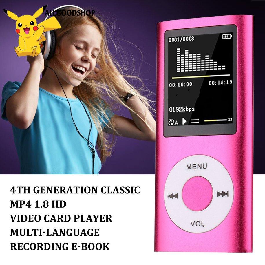 Máy Nghe Nhạc Mp4 Mp3 Đa Phương Tiện Chất Lượng Cao Kèm Phụ Kiện 1.8 Hd