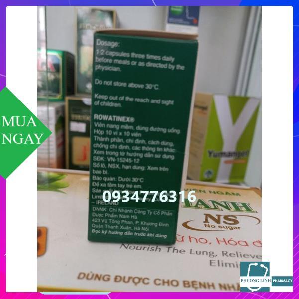 Viên tan sỏi Rowatinex hộp 100 viên  nước sản xuất IRELAND