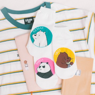 WE BARE BEARS AVATAR LOW - Tất vớ thấp cổ unisex nhân vật hoạt hình gấu, bản quyền Cartoon Network, nhập khẩu Hàn Quốc
