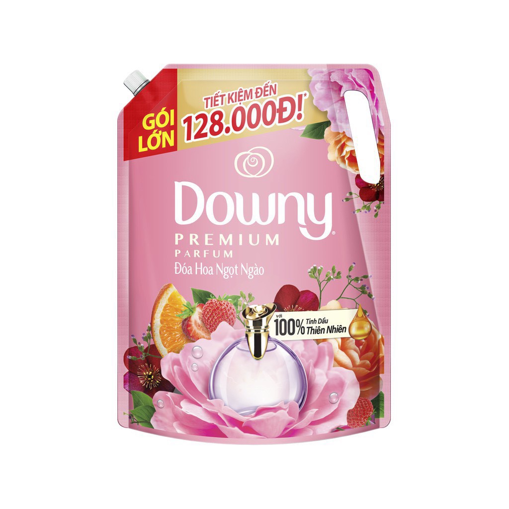 Nước xả vải Downy Đóa hoa thơm ngọt ngào túi 2.3L