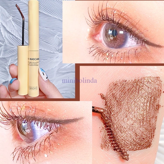 (Hàng Mới Về) Mascara Suikone Đầu Cọ Nhỏ Nhiều Màu Sắc Chuốt Dài Và Cong Mi