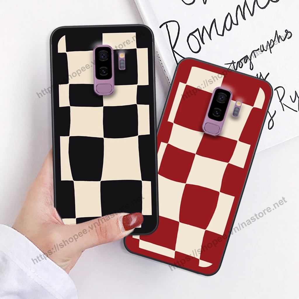 Ốp lưng Samsung S9 / S9 Plus / S9+ mặt cười, họa tiết caro đơn giản đẹp cute