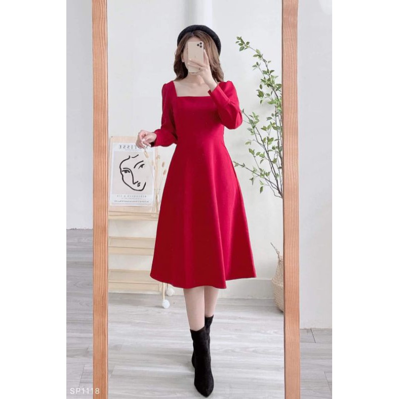 [Đầm dự tiệc] trắng xòe cổ u vintage | BigBuy360 - bigbuy360.vn