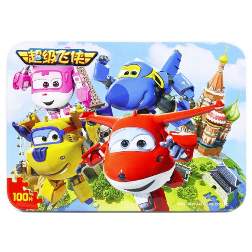 Puzzle ghép hình ĐỘI BAY SIÊU ĐẲNG 100 pcs dập nổi - Hàng cao cấp