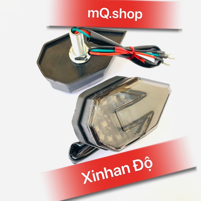 [Mã LIFEAUMAY giảm 10% tối đa 30k đơn 150k]  Đèn Xinhan Mũi Tên Độ Chế Cho Xe Máy Có Demi Xi nhan