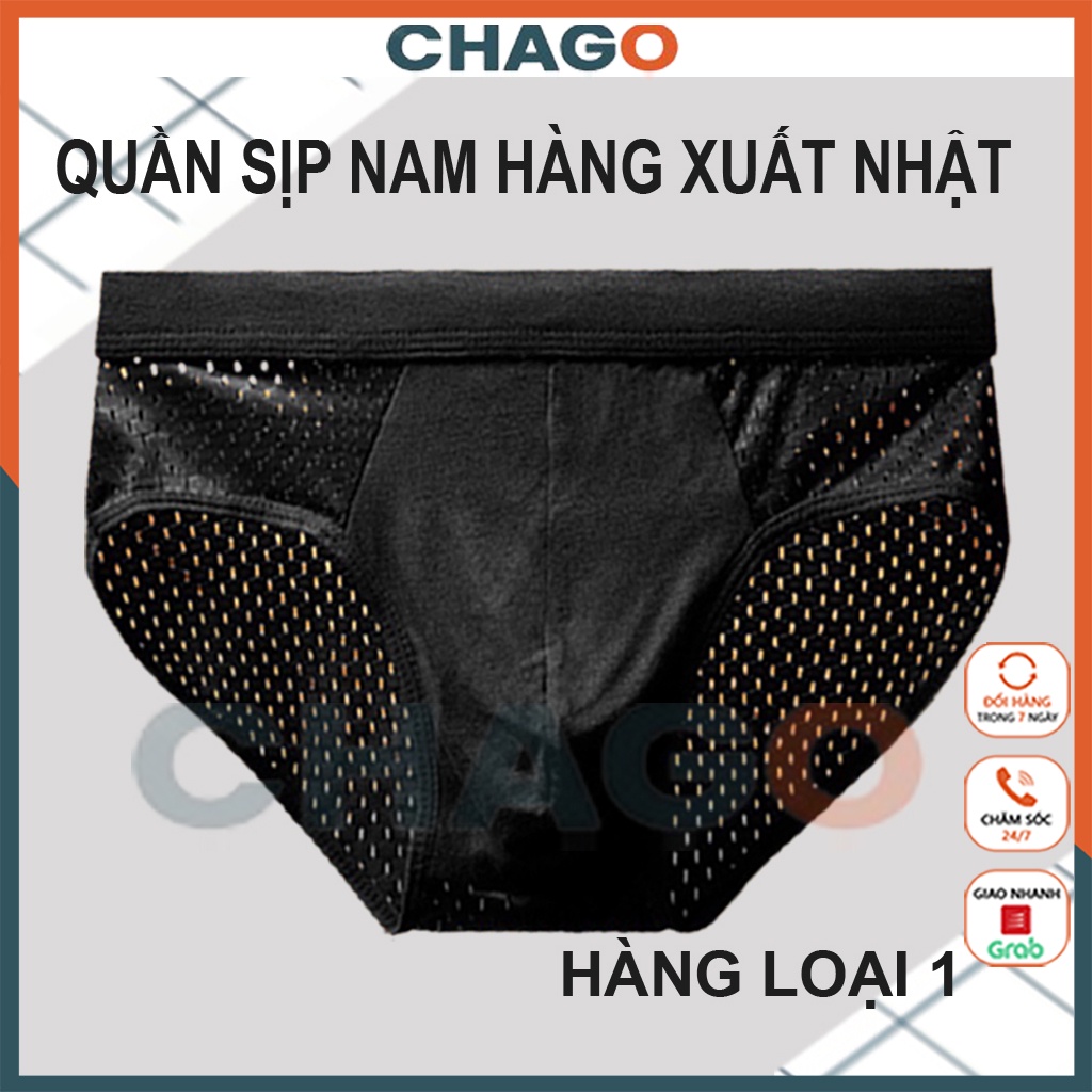 Quần sịp nam thông hơi hàng loại 1 xuất Nhật, quần lót nam lưới đẹp có size to CHAGO SIP008