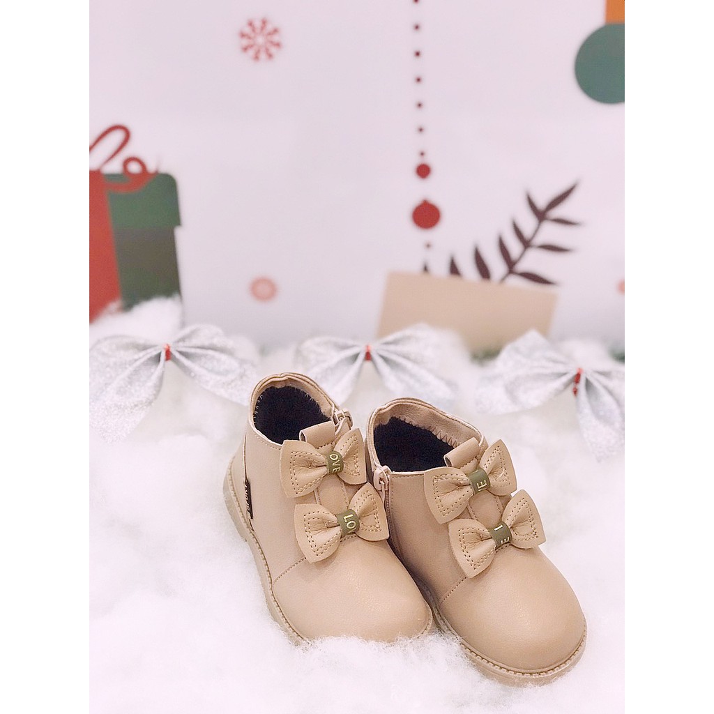 🐰TIỆM NHÀ BABY GIÀY BOOT NÂU CHO BÉ GÁI SIÊU CƯNG THỜI TRANG