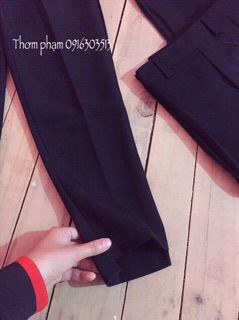 Quần Baggy gấu lệch