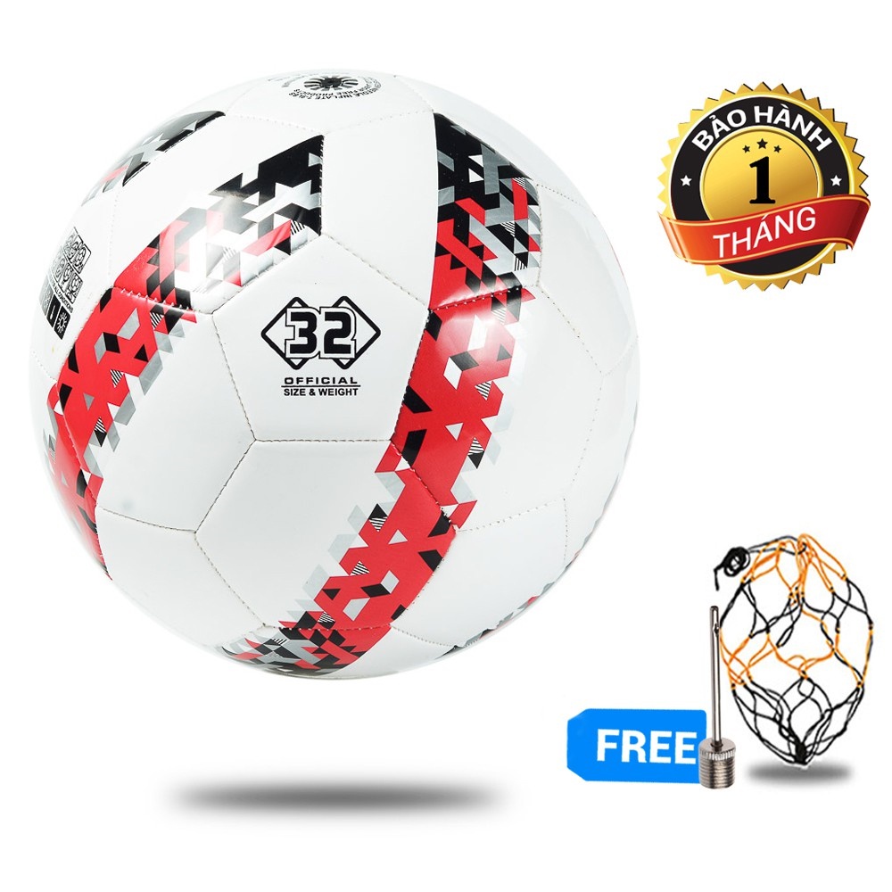 Bóng đá Da Chính Hãng BoMa 32 (Size 4) +Tặng kèm kim bơm và túi lưới Bảo Hành Da 12 Tháng MẪU MỚI NHẤT