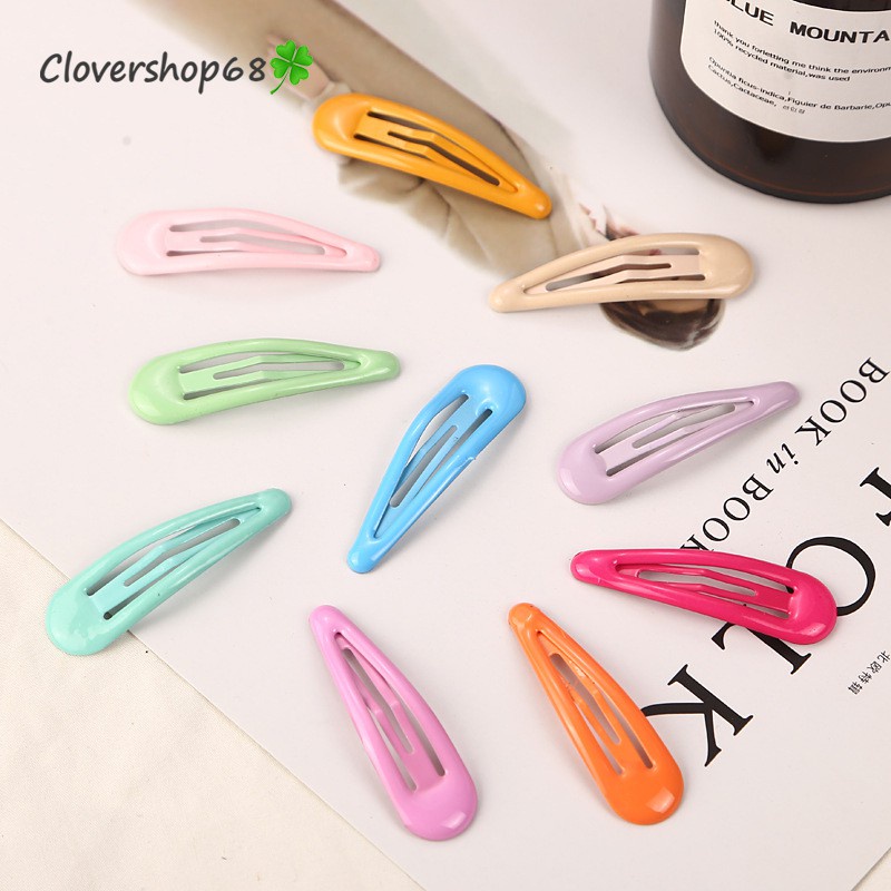 Kẹp tóc giọt nước mầu trơn (Sỉ 1,6k)   🍀 Clovershop68 🍀