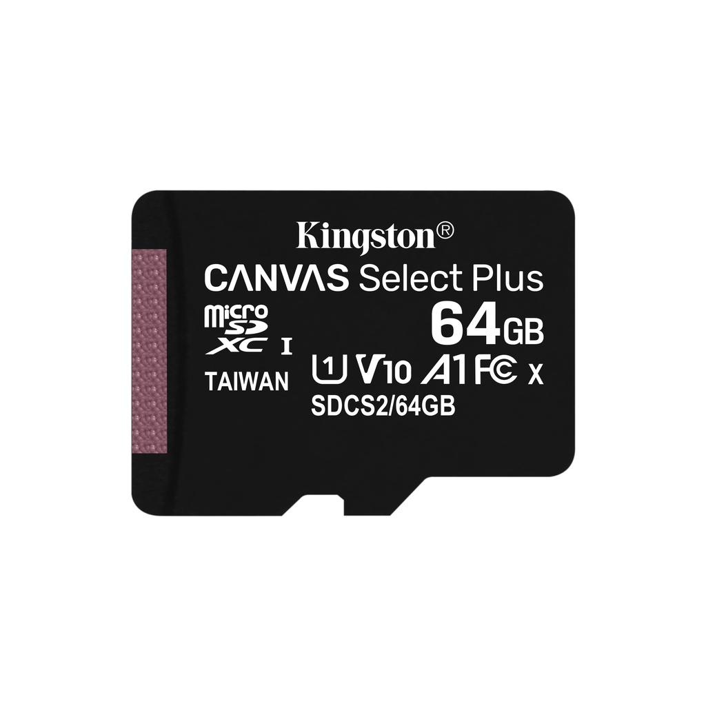 Thẻ Nhớ MicroSD Kingston Canvas Select Plus (Class 10 - 100MB/S) 128GB, 64GB, 32GB - FPT Phân Phối, Bảo Hành 5 Năm