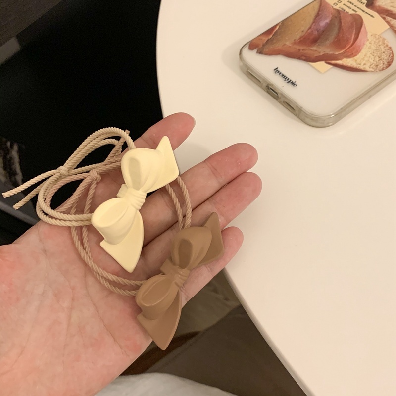 Dây buộc tóc co giãn phối nơ phong cách đáng yêu cho nữ