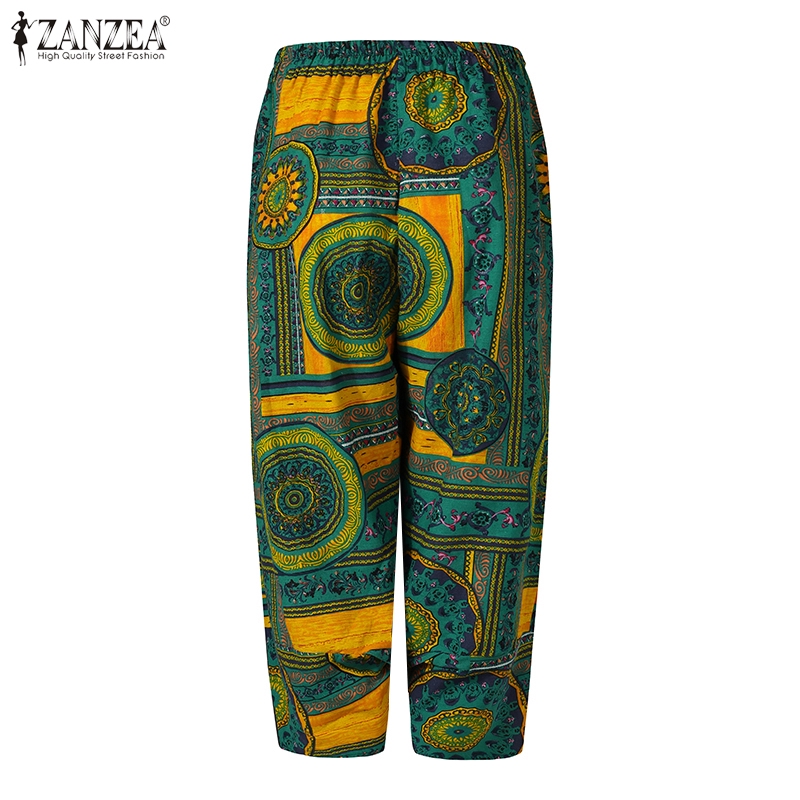 Quần dài ZANZEA ống rộng in họa tiết thời trang cho nữ\ | BigBuy360 - bigbuy360.vn