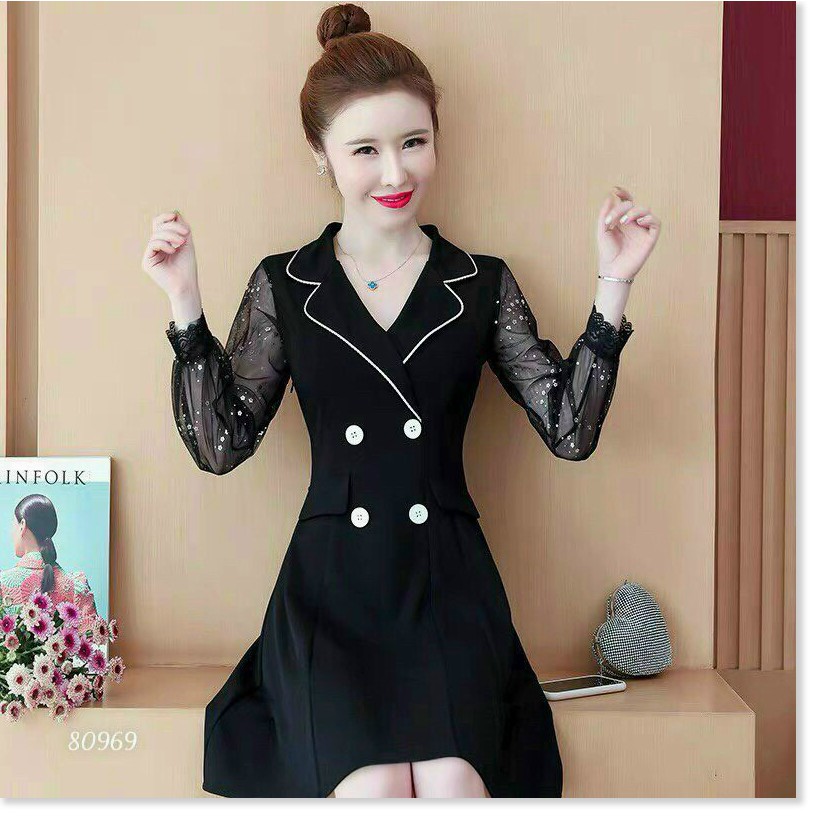 ĐẦM UMI PHỐI LƯỚI DÁNG SUÔNG SIÊU XINH THỜI TRANG KOKO MI
