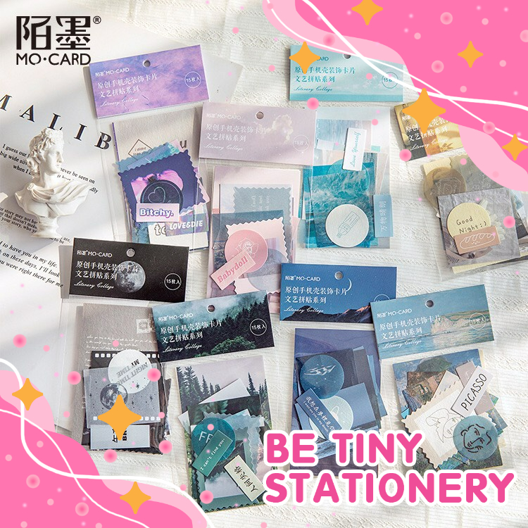 Set giấy nền trang trí Bujo và điện thoại Mo-Card mẫu mới Asthetic Be Tiny Stationery