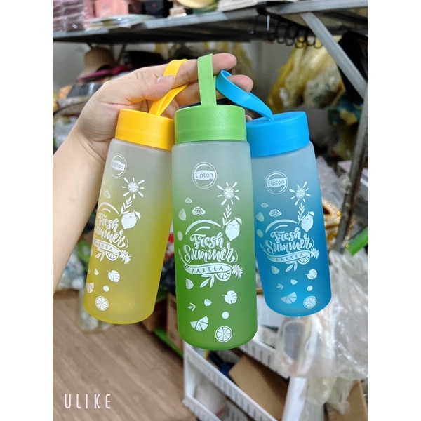 Bình Nước Thuỷ Tinh Khuyến Mại Lipton 500ml Cực Đẹp