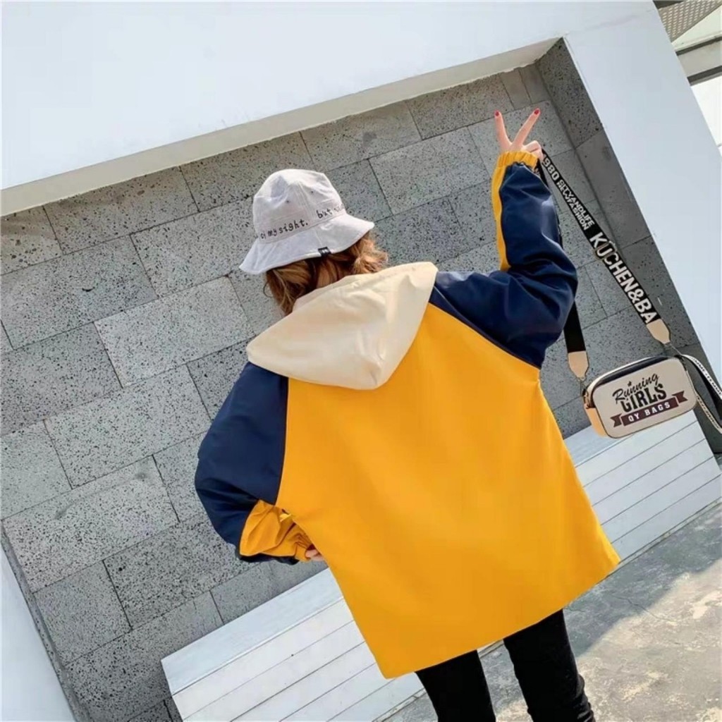 Áo khoác dù phối màu KD9 có nón, form unisex cho nam và nữ, kiểu dáng Hàn Quốc hiện đại, trẻ trung, tinh tế | BigBuy360 - bigbuy360.vn