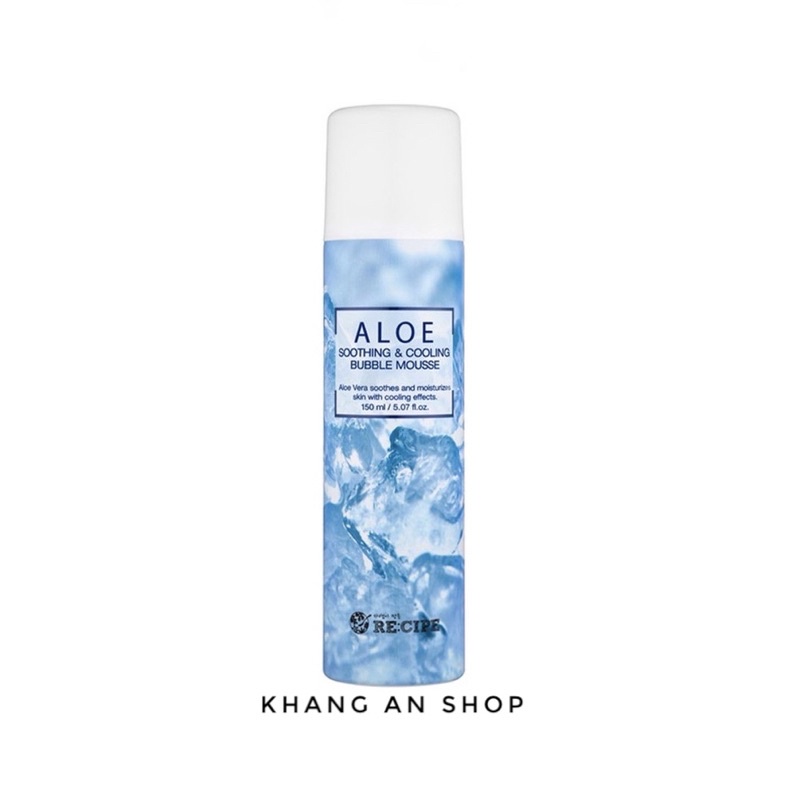 Xịt khoáng dưỡng ẩm mát lạnh dịu da RECIPE ALOE 150ml