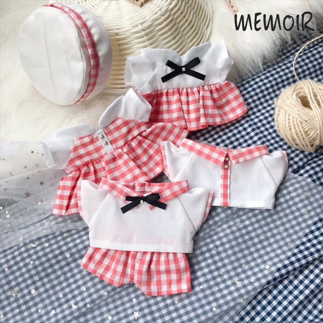 Outfit Doll 15cm &amp; 20cm - Gingham