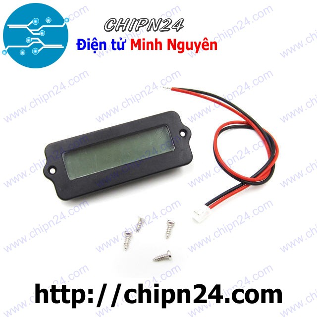 [1 CÁI] Màn hình LCD báo dung lượng pin, acquy 12V 24V (Màu Xanh Lá) LY6W