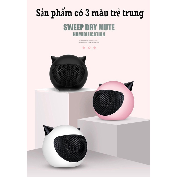 ❌FREESHIP❌ Quạt Sưởi Mini Hình Thú Công Suất 500W Siêu Rẻ + Siêu Tiện Lợi,Phù Hợp Với Không Gian Gia Đình Và Văn Phòng.