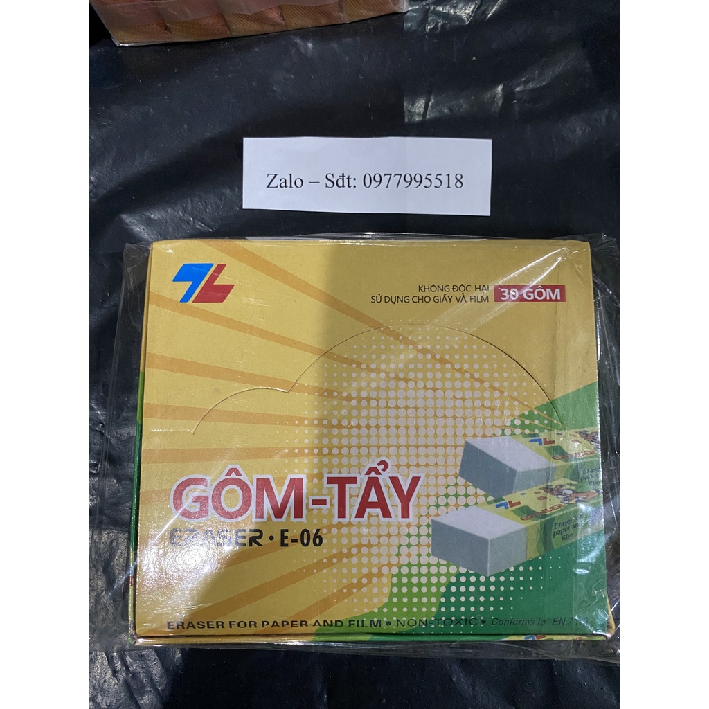 Hộp 30 Viên Tẩy TL-E06 Trắng Sạch Và Mịn