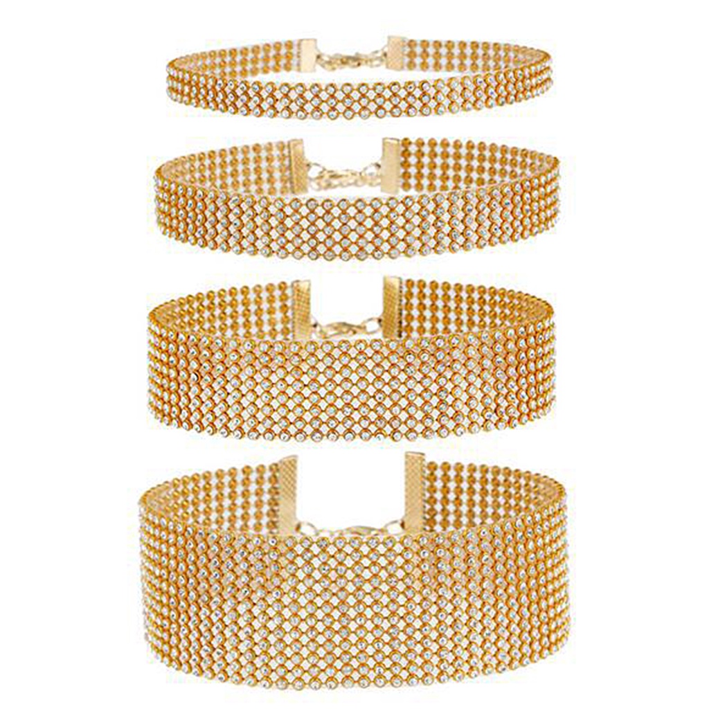 Vòng Cổ Choker Đính Đá Thời Trang Cho Nữ