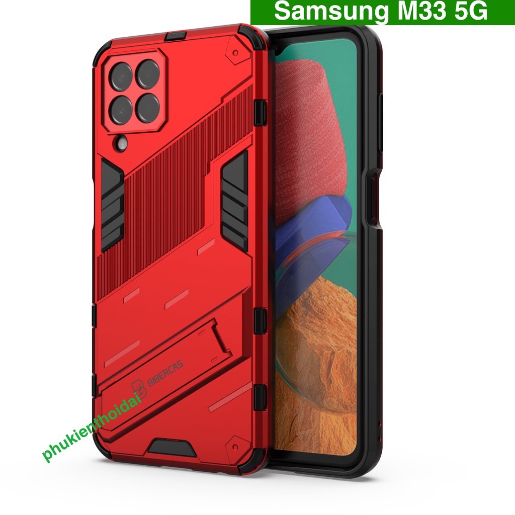Ốp lưng Samsung A12 / M12 / M33 5G / Samsung A13 / A14 Iron Man Ver 2 chống sốc giá đỡ xem phim thời trang bảo vệ camera