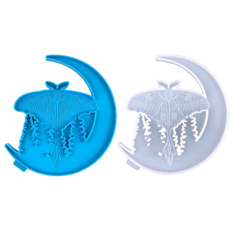 Sa Khuôn Silicon Làm Mặt Dây Chuyền / Đồ Trang Sức Hình Bướm / Mặt Trăng DIY