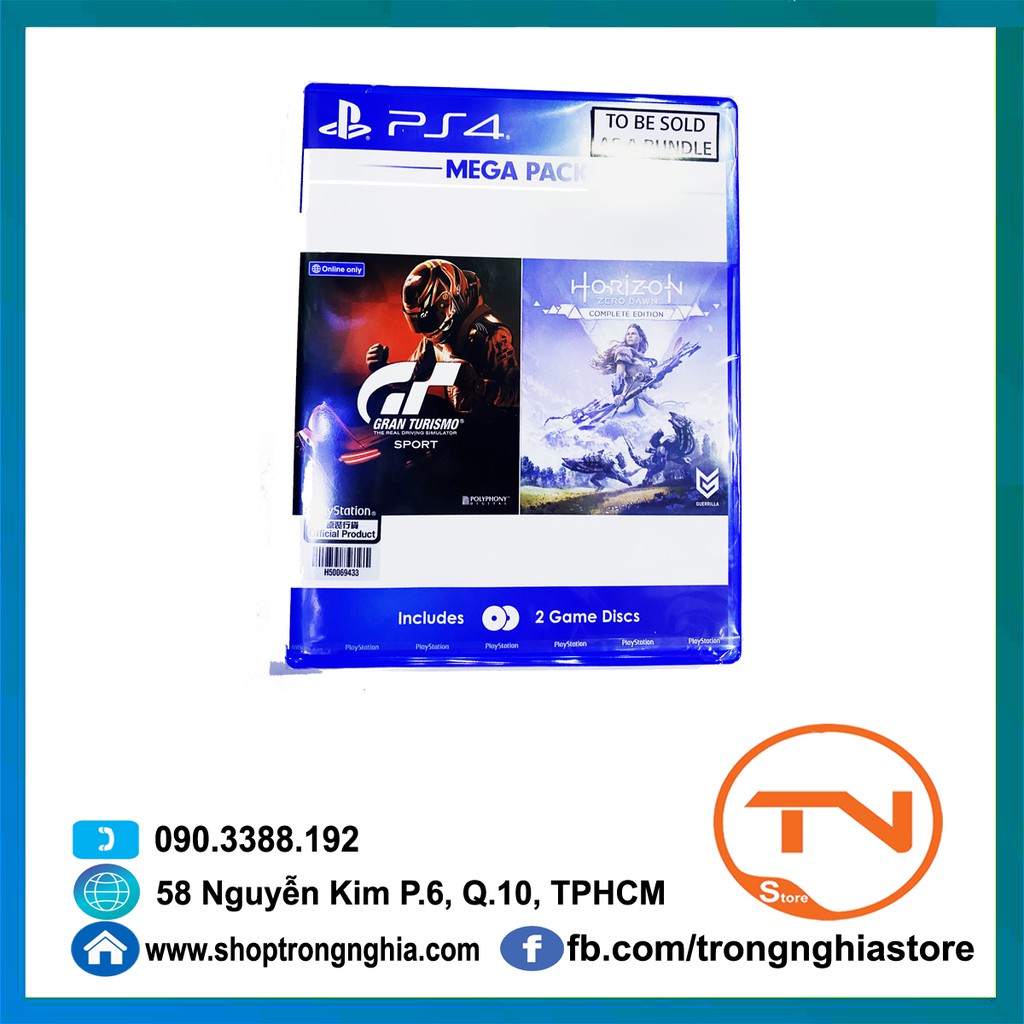 Combo đĩa game PS4 Grand Turismo + Horizon Zero Dawn Complete Edition