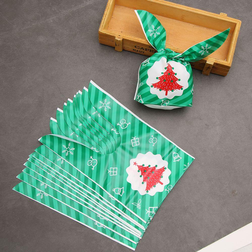 Bộ 10 Túi Đựng Kẹo Giáng Sinh Năm Mới Tai Thỏ Dài Xinh Xắn