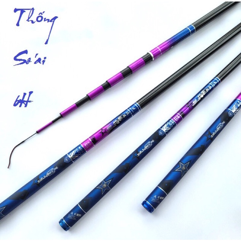 Cần cây Thống Soái 6H19 hàng nội địa trung tặng 1 ngọn phụ