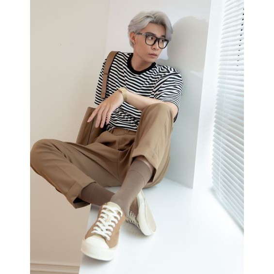 [PAPER STUDIO] Áo thun nam sọc ngang tay ngắn basic | BigBuy360 - bigbuy360.vn