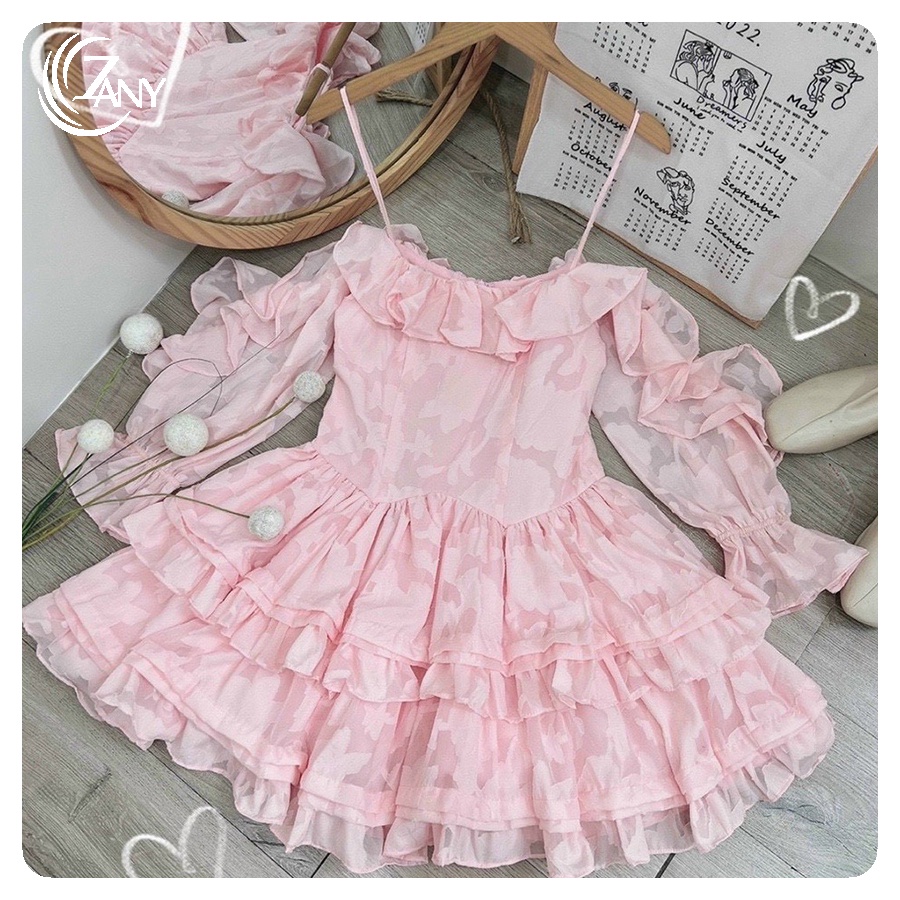 ĐẦm Gấm Bèo  Phối Lưới +Màu Xanh ,Hồng ,Siêu Hót