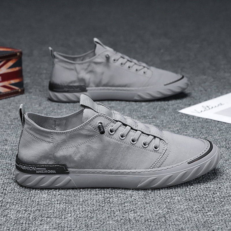 Giày thể thao vải canvas mỏng thoáng khí chống trượt thời trang mùa hè cho nam