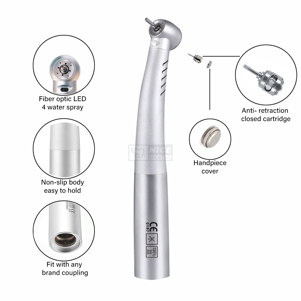 Tay khoan tuabin tốc độ cao có đèn LED sợi quang loại Kavo chất lượng tốt cho nha khoa