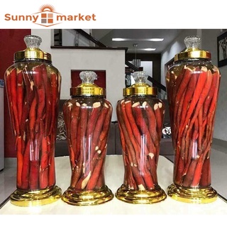Bình thuỷ tinh ngâm rươu sâm 5 lít không van