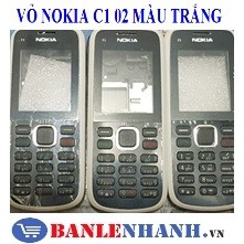 VỎ NOKIA C1 02 MÀU TRẮNG [VỎ ZIN, XỊN]