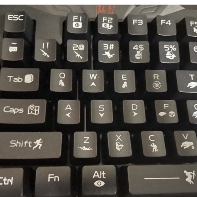 Bàn phím một tay chơi game K5  Rainbow 35 phím chơi các game mobi Freefire, CF, liên quân,...Bộ chơi game giả cơ 1 tay.