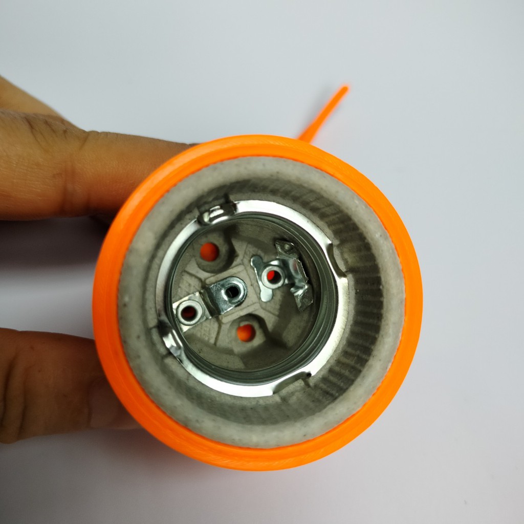 Đui sứ bọc nhựa cao cấp, chịu nhiệt cho đèn hồng ngoại, đèn trang trí, đèn ngủ