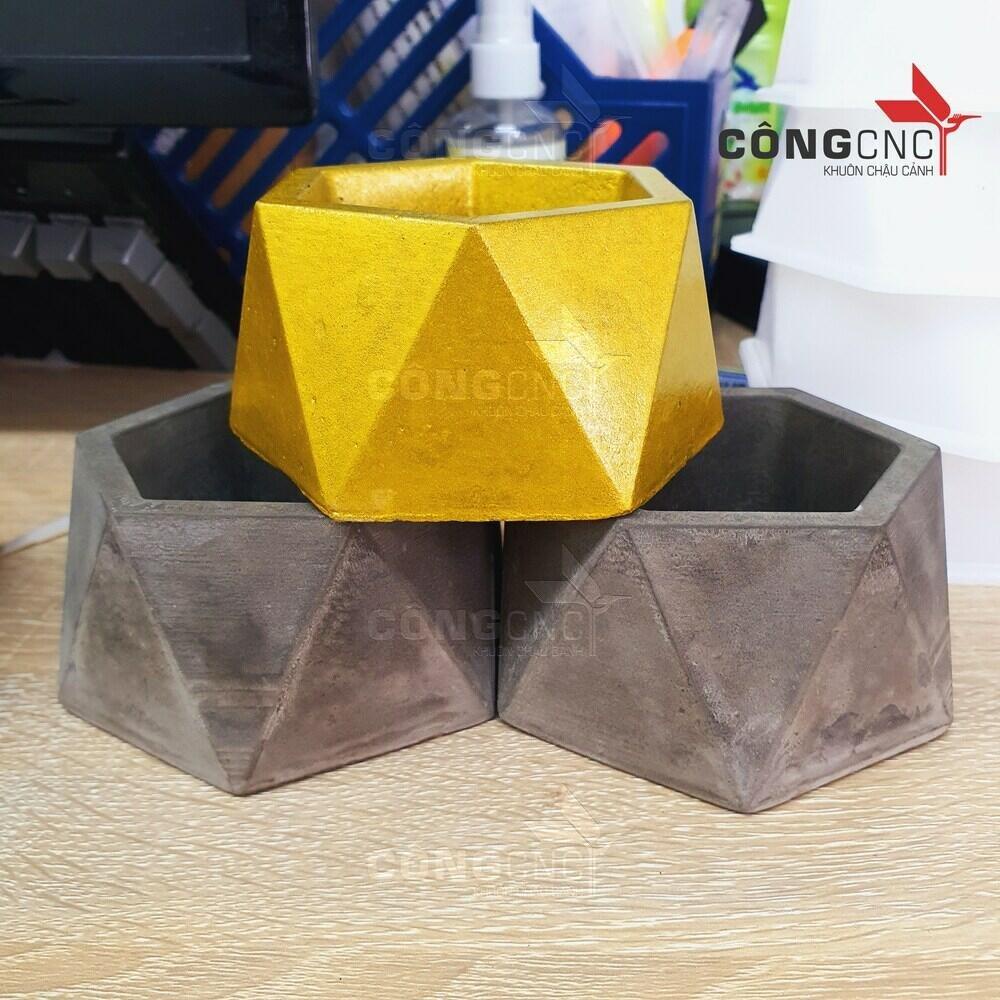 Khuôn chậu đúc chậu cảnh mini phù hợp trồng cây sen đá để bàn