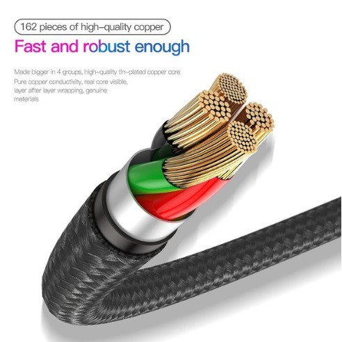 Cáp sạc 2.4A ,Cáp sạc B-aseus Horizontal Data cho táo /tablet táo