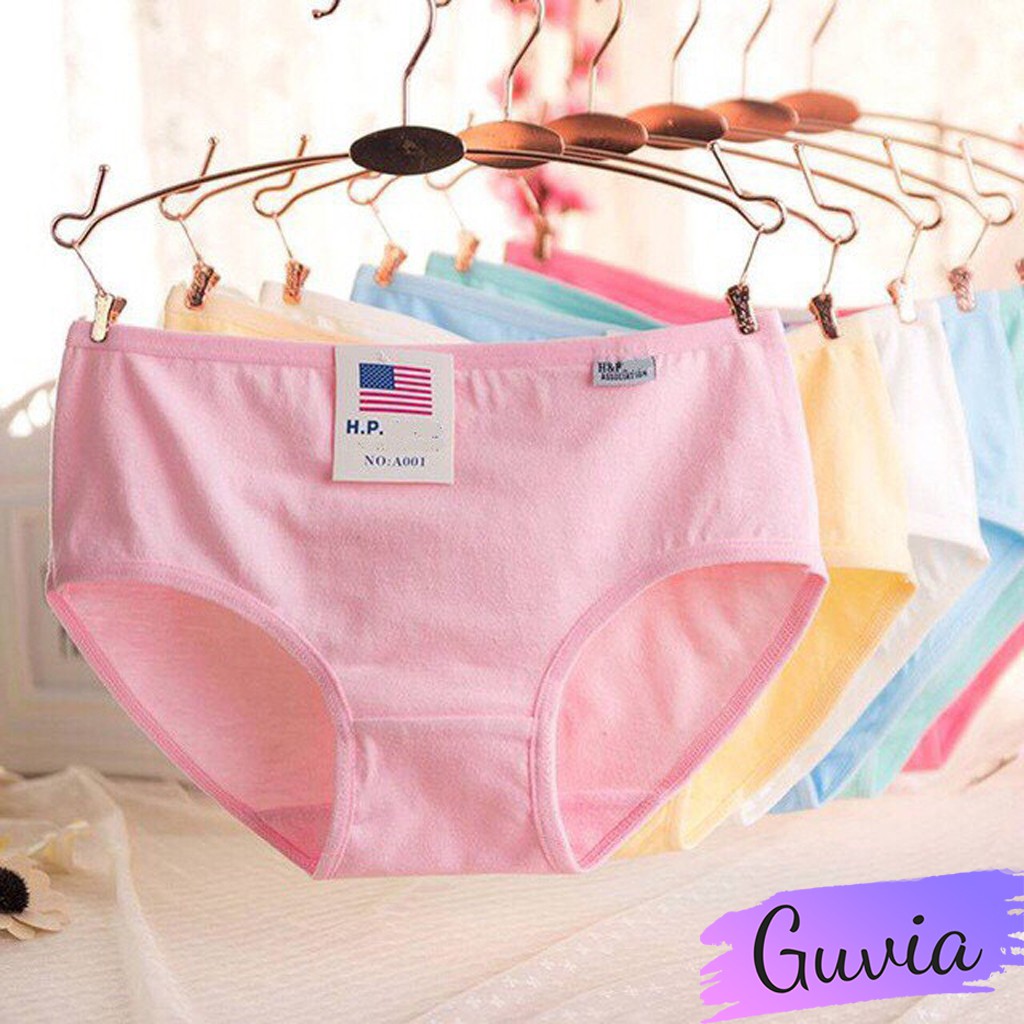 Quần lót nữ trơn kháng khuẩn Pulo QL02 Quần lót nữ cotton siêu thấm hút cao cấp | BigBuy360 - bigbuy360.vn