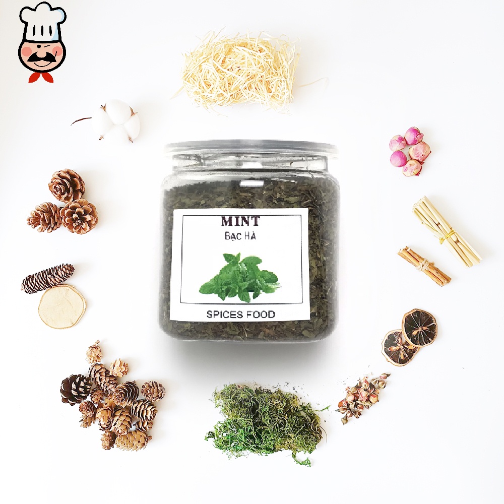 Dry Mint - Bạc hà sấy nhập khẩu làm làm trà bánh peppermint pha chế đồ uống