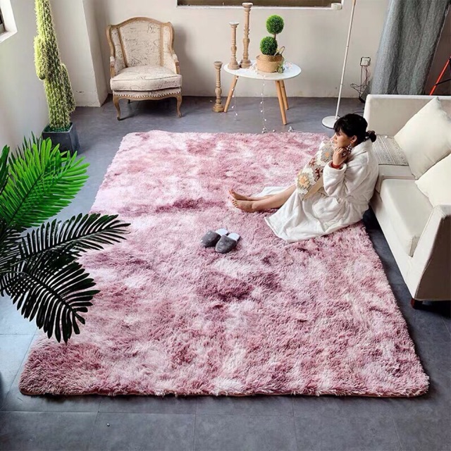 Thảm lông loang trải sàn size lớn