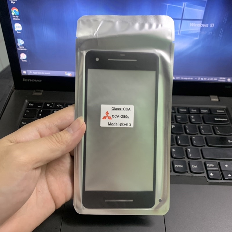 Kính Pixel XL Pixel 2 Mặt Kính Liền Keo OCA Dành Cho Kỹ Thuật Viên Ép Kính