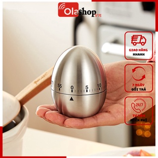 Đồng hồ bấm giờ hẹn giờ nấu ăn trứng Inox JC TIMER