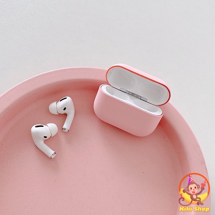 Vỏ bọc hộp sạc tai nghe không dây bằng silicon màu trơn cho Airpods 1/2/pro