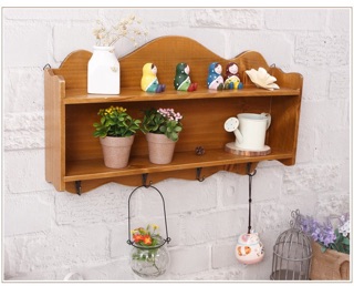 [DEAL GIÁ SỐC] Kệ Trang Trí Sóng 4 Móc Phong Cách Vintage Bằng Gỗ, Sáng Tạo Không Gian, Đẹp, Độc, Lạ, Cực Chất, Dễ Treo